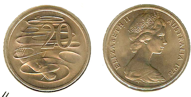 Australian 20 Cents 1973 FDC